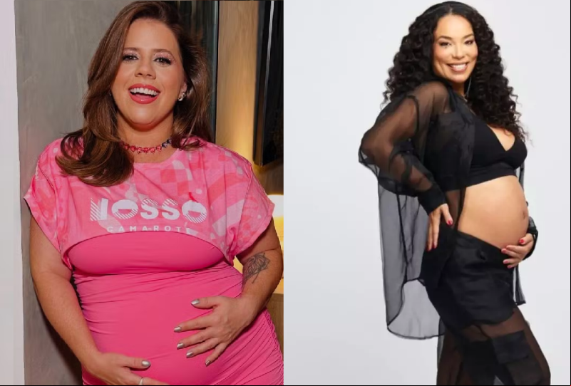 Tati Machado e Micheli Machado perderam seus bebês na reta final da gravidez - (Reprodução/Redes Sociais)