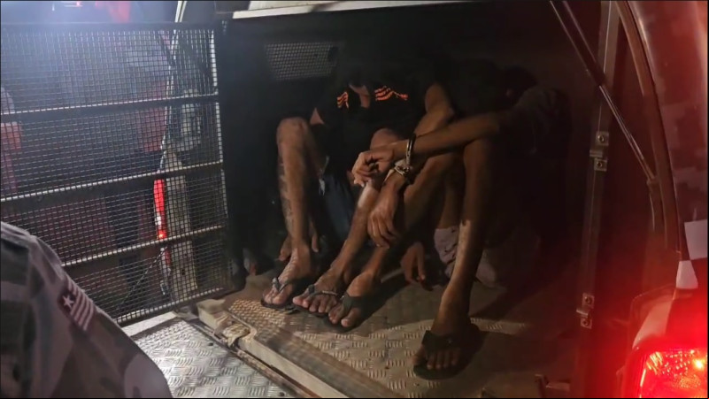 Três homens são presos e menor é apreendida por série de assaltos na zona Norte de Teresina
