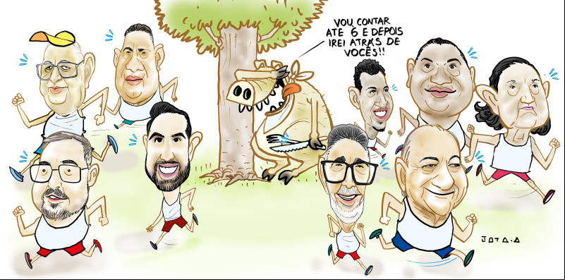 Charge do Jota A publicada em 01/10/2024 no Jornal O Dia