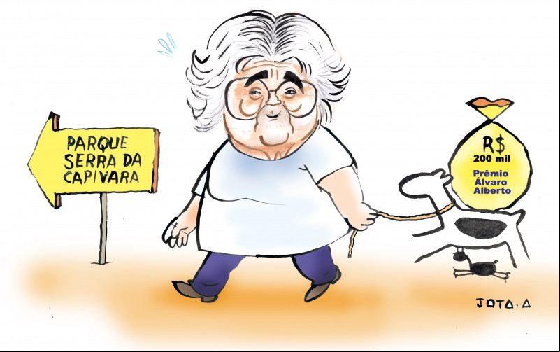 Charge do Jota A publicada em 11/04/2024 no Jornal O Dia