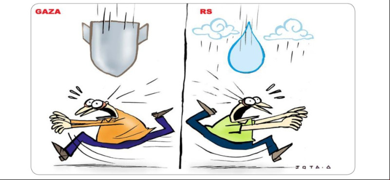 Charge do Jota A publicada em 13/05/2024 no Jornal O Dia