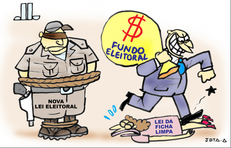 Charge do Jota A publicada em 18/09/2023 no Jornal O Dia