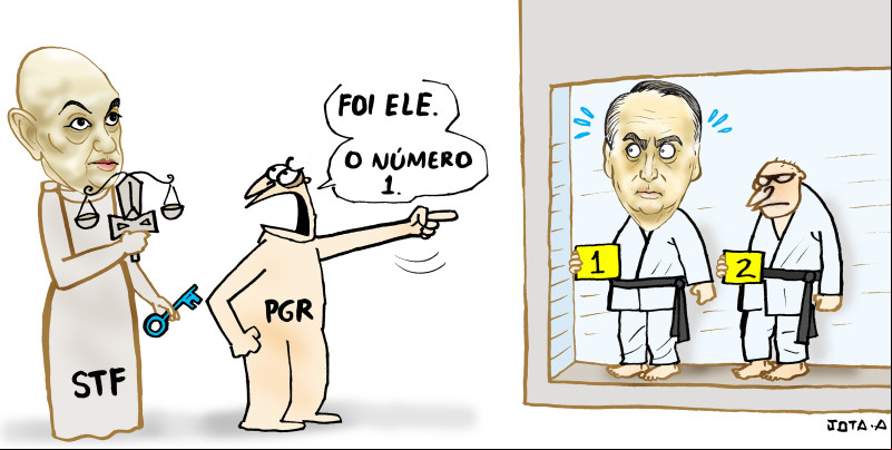 Charge do Jota A publicada em 20/02/2025 no Jornal O Dia