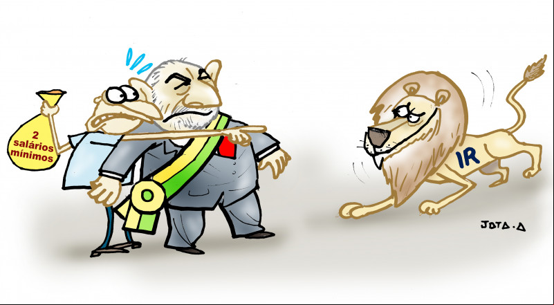 Charge do Jota A publicada em 25/01/2024 no Jornal O Dia