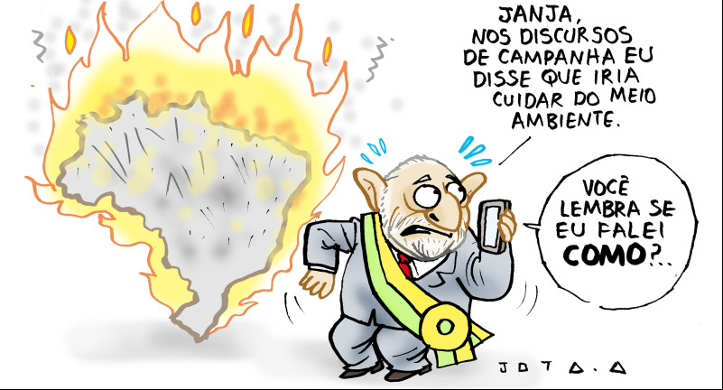 Charge do Jota A publicada em 25/09/2024 no Jornal O Dia
