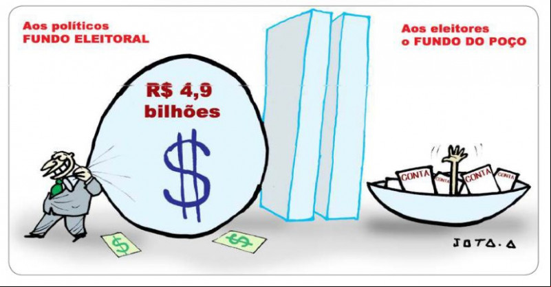 Charge do Jota A publicada em 27/01/2024 no Jornal O Dia