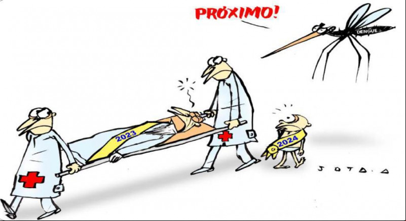 Charge do Jota A publicada em 03/01/2024 no Jornal O Dia