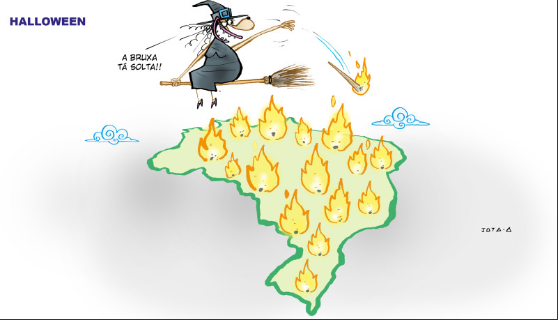 Charge do Jota A publicada em 31/10/2024 no Jornal O Dia