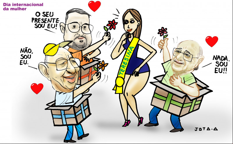 Charge do Jota A publicada em 08/03/2024 no Jornal O Dia