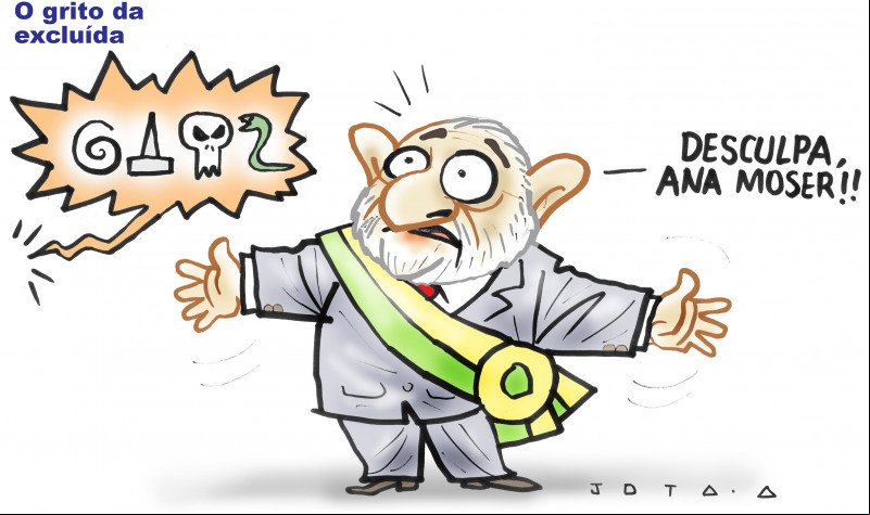 Charge do Jota A publicada em 08/09/2023 no Jornal O Dia
